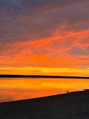Fototapeta premium sunset on the beach
