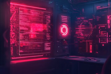 Obraz premium A cyber defense system analyzing real-time threats using AI, stopping a ransomware attack before it can encrypt sensitive files, with a digital countdown timer indicating the intervention's speed.