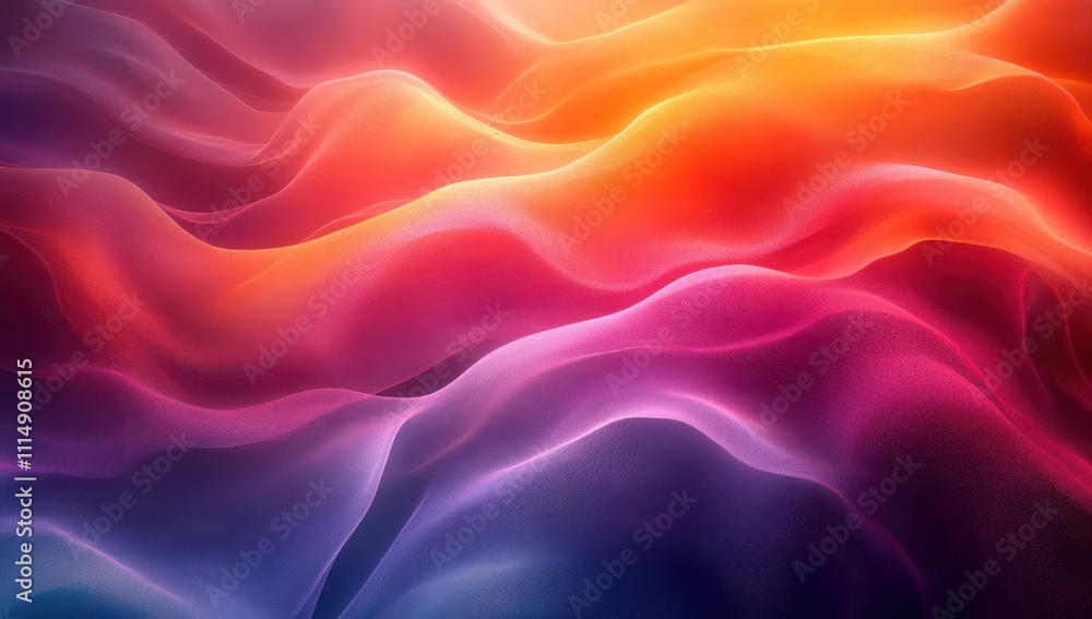 Poster vibrant colorful abstract gradient background summer design pattern texture with smooth blends and o