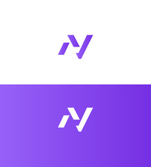 NV, VN Letter Logo Template