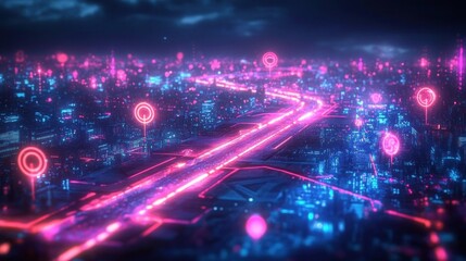 Obraz premium Digital Transformation Roadmap for Business Model Integration and Technology Implementation