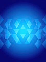 Fototapeta premium Blue and White Geometric Shapes Seamless Pattern, geometric shapes, wall art., design, abstract, interior