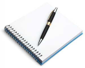 A blank notepad with a pen, ready for brainstorming ideas and taking notes on important topics.