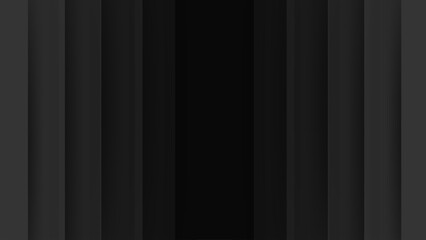 Obraz premium Abstract dark black papercut geometric background. Modern futuristic background with shadow and gradient black gray