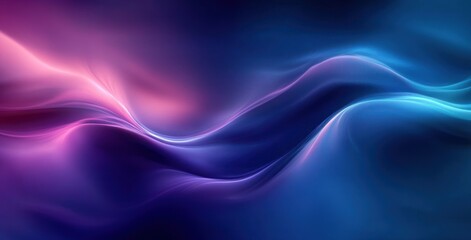 Fototapeta premium Abstract Flowing Energy Design with Blue and Violet Gradients