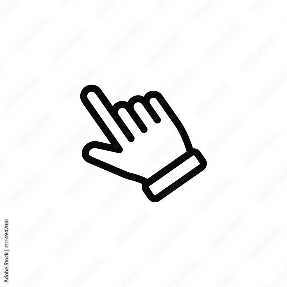 Poster hand pointer icons. pointer click icon vector