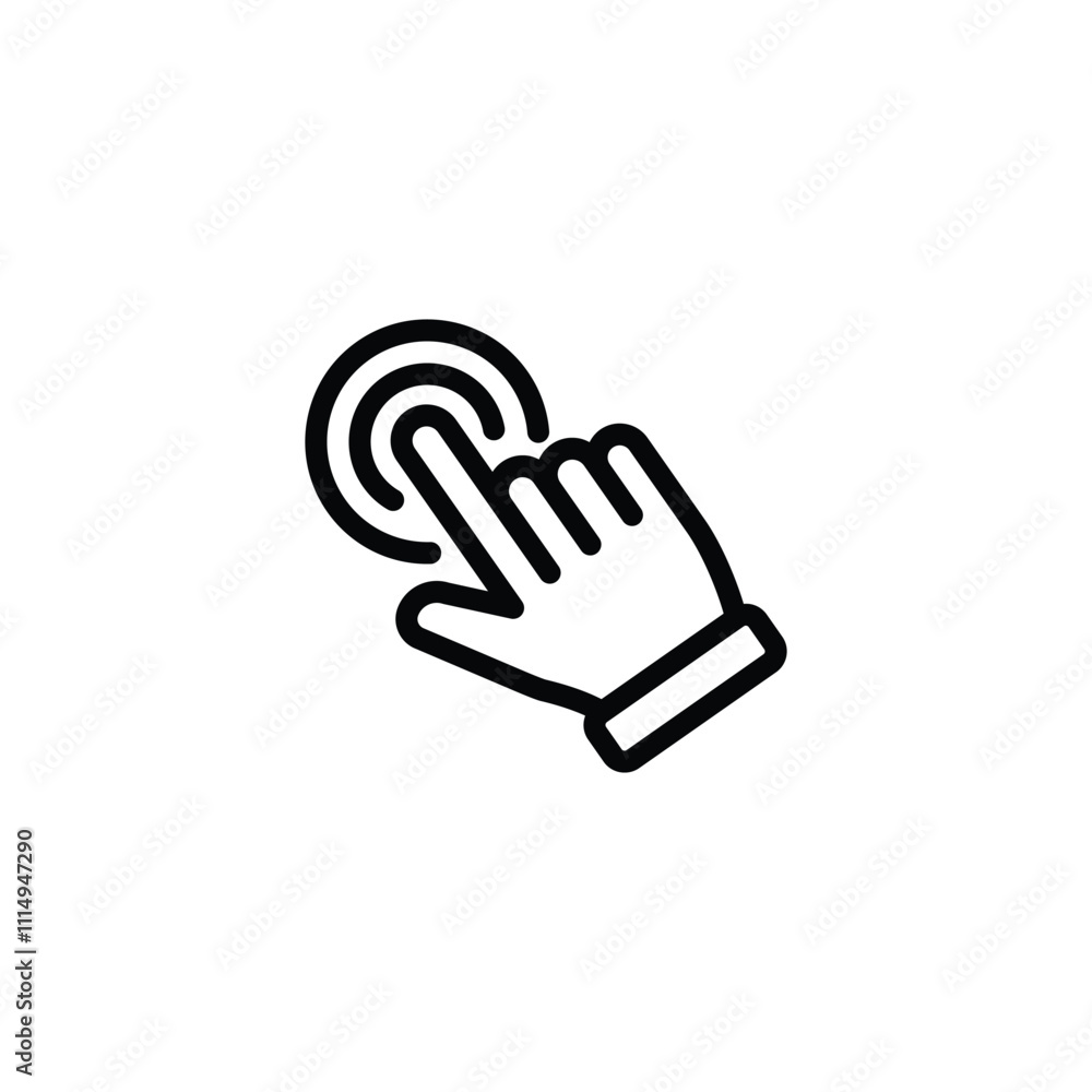 Poster hand pointer icons. pointer click icon vector