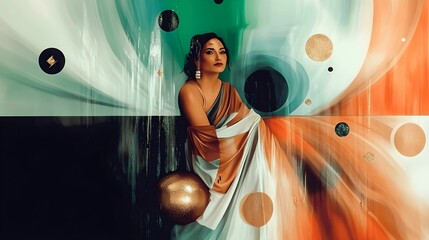 Latin Woman Illustration concept