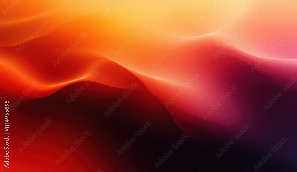 Poster gradient background with smooth orange red blending for web banner design