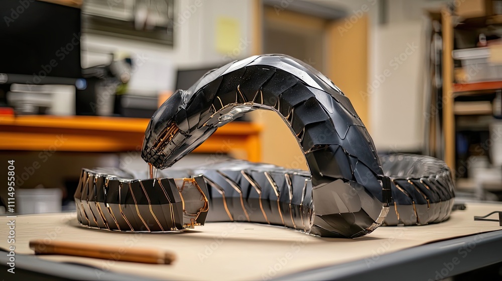 Aufkleber robotic snake model displays advanced design engineering
