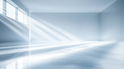 Obraz premium Ethereal White Light Wave Abstract Design Reflection