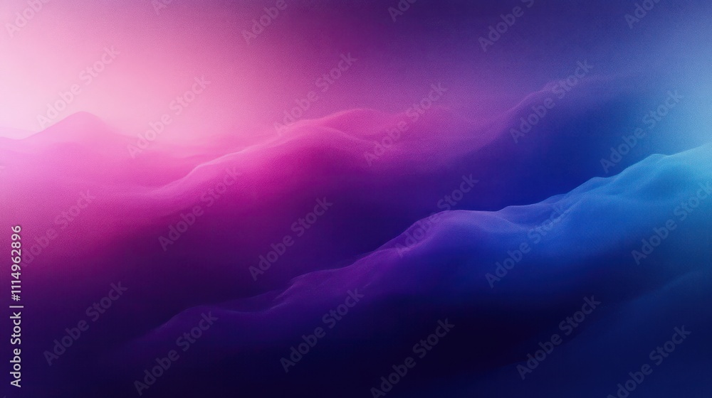 Aufkleber purple and blue gradient background with grainy texture for abstract design and copy space