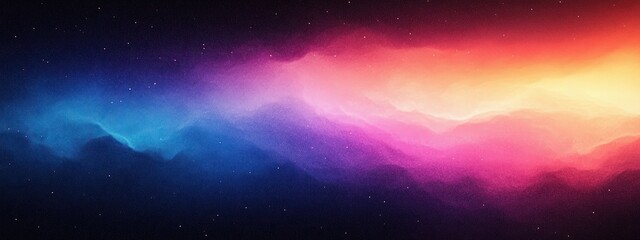 Fototapeta premium Vibrant Gradient Abstract Background Deep Blue Bright Purple Golden Hues Impressionist Art