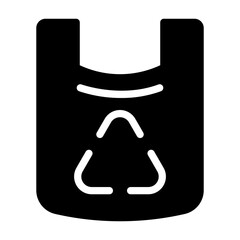 plastic bag Solid icon