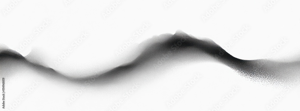 Poster Grayscale Abstract Background with Soft Gradients and Noise Texture for Banner and Wallpaper Design