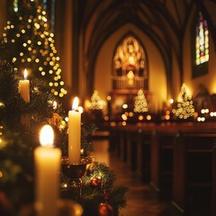 church at night