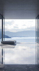 Minimalist Lakeview Window