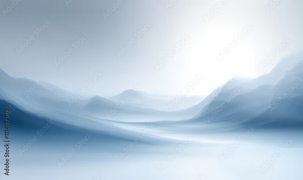 Poster abstract blue background with soft gradients for minimalist design and elegant presentations