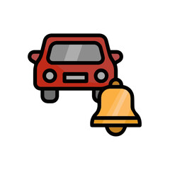 Warning attention icon symbol vector image Illustration