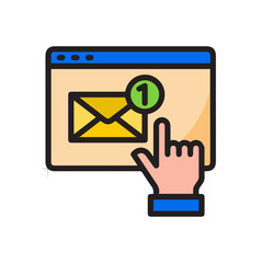 Warning attention icon symbol vector image Illustration