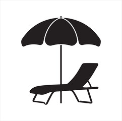 beach chair and umbrella © oamcollection
