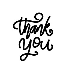 Thank You calligraphy Vector illustration