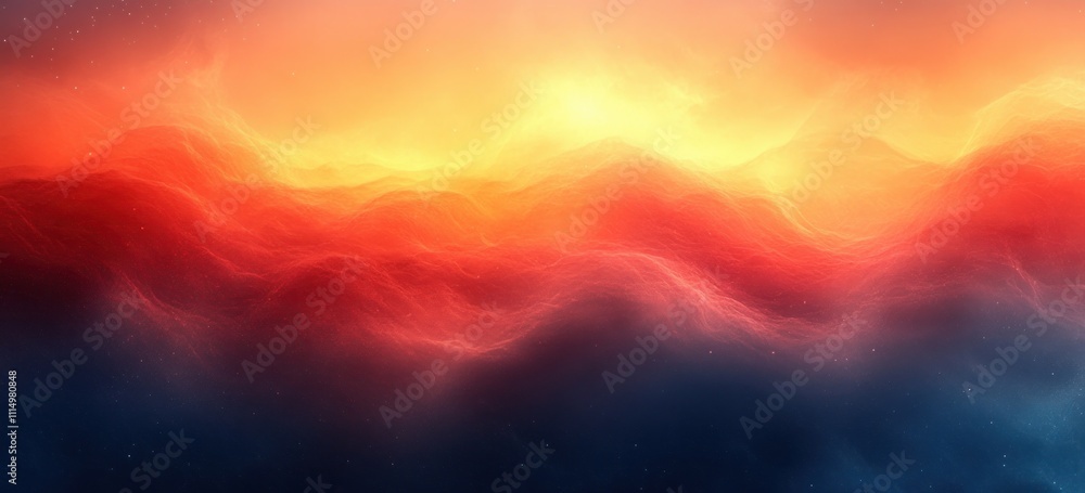 Poster warm beige to deep orange gradient background soft textured abstract design