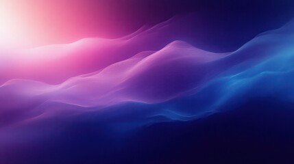 Abstract Gradient Background with Purple and Blue Flowing Colors Soft Lighting Dreamy Effect