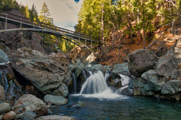 Obraz premium waterfall in the mountains