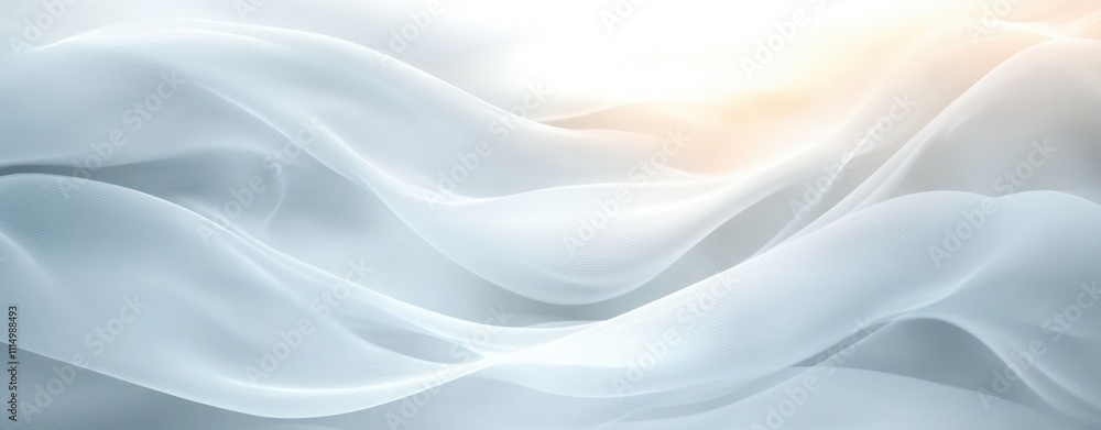 Poster smooth abstract white background with flowing curves and soft lighting for modern design