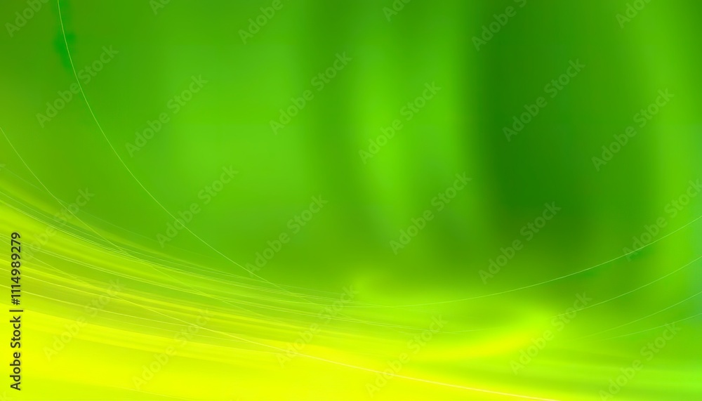 Poster Abstract Green Yellow Gradient Background With Subtle Lines