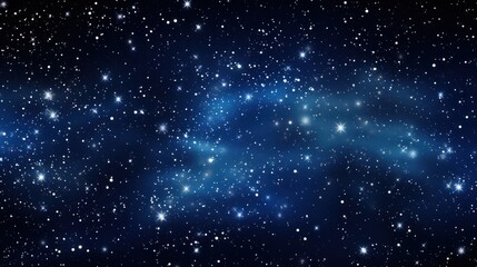 Obraz premium An expansive starry night sky with a vibrant Milky Way stretching across the horizon, with countless stars twinkling against a dark space background