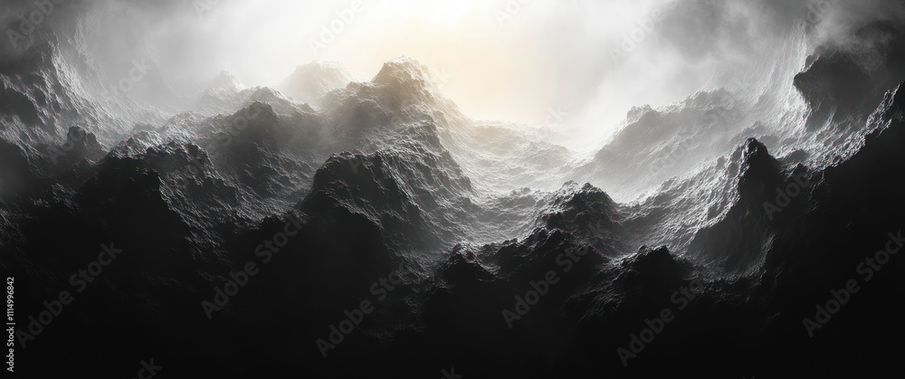 Poster monochromatic abstract texture with soft gradients and subtle noise for minimalist design