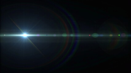 Lens Flare - Black Background