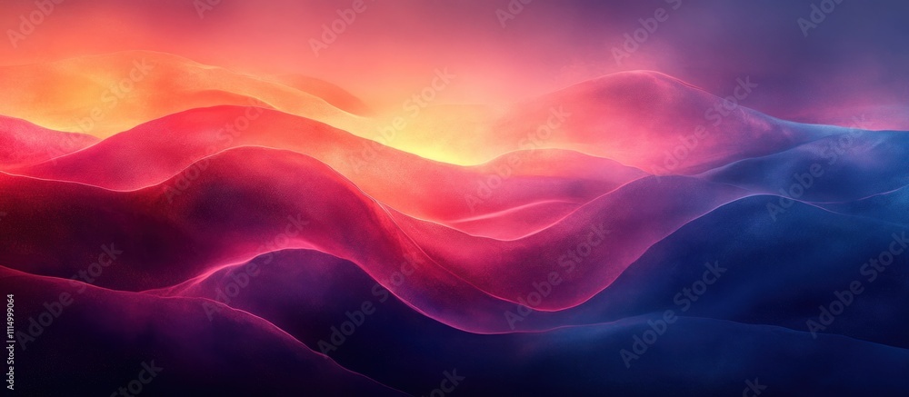 Aufkleber abstract gradient artwork with deep red and soft blue hues smooth background glowing texture