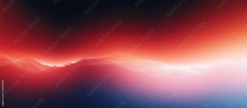 Aufkleber smooth gradient abstract artwork deep red soft blue hues diffused lighting minimalistic composition 