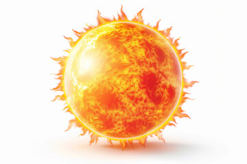 Sun in realistic illustration version 16