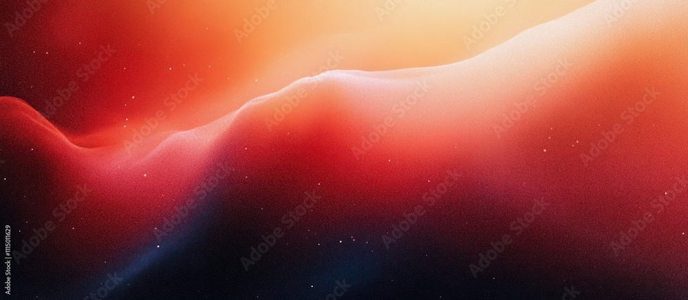 Aufkleber warm cool abstract gradient soft background flowing shapes smooth textured design