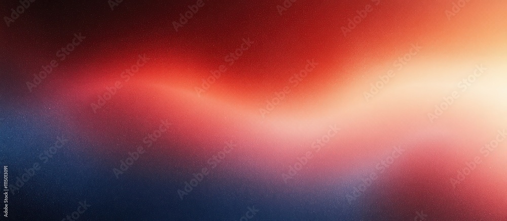 Aufkleber deep red and soft blue gradient abstract artwork smooth minimalistic background design