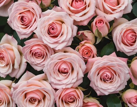 Natural fresh pink roses flowers pattern. top view, pink rose flower. rosas rosas frescas naturales patron de flores. fondo de flores 