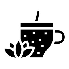 Obraz premium tea Solid icon