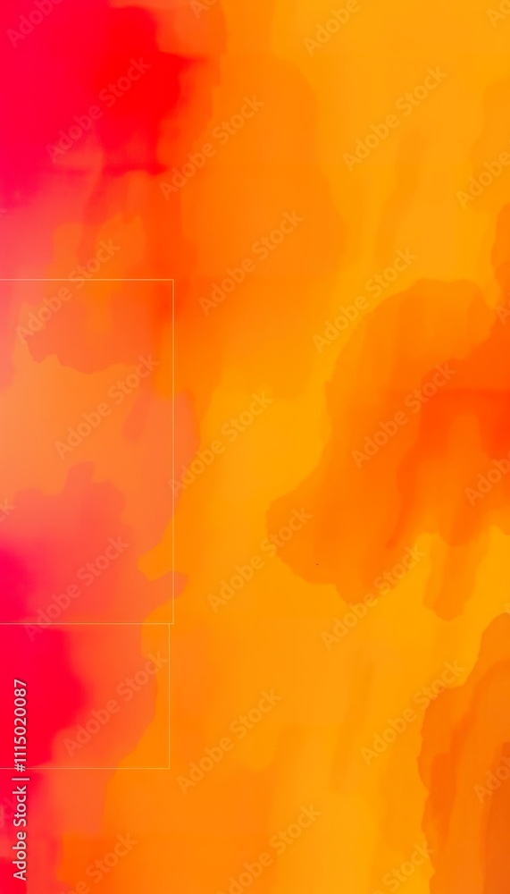 Poster abstract orange and red color gradient background