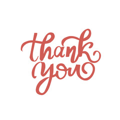 Thank You Hand Writing Colorful