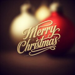 merry christmas lettering