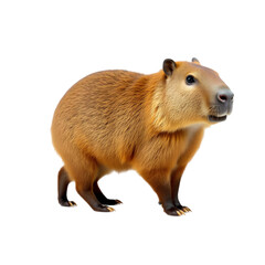 Obraz premium Capybara isolated on white background.