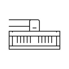 range hood restaurant equipment line icon vector. range hood restaurant equipment sign. isolated contour symbol black illustration