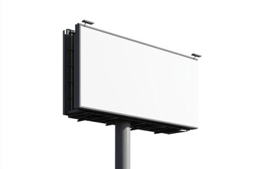 Obraz premium Blank Billboard: A towering blank billboard, ready to be filled with impactful messages and eye-catching visuals. The billboard is a symbol of opportunity and potential.