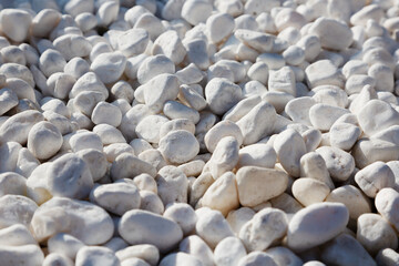 White stones