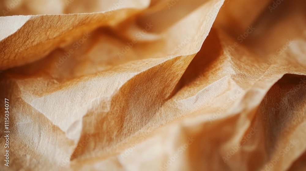 Poster the rich, brown paper surface unfolds with a captivating texture, showcasing undulating waves and sh