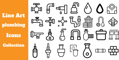 Fototapeta premium In-Depth Plumbing Outline Designed to Support Construction, Remodeling, and Utility Planning.